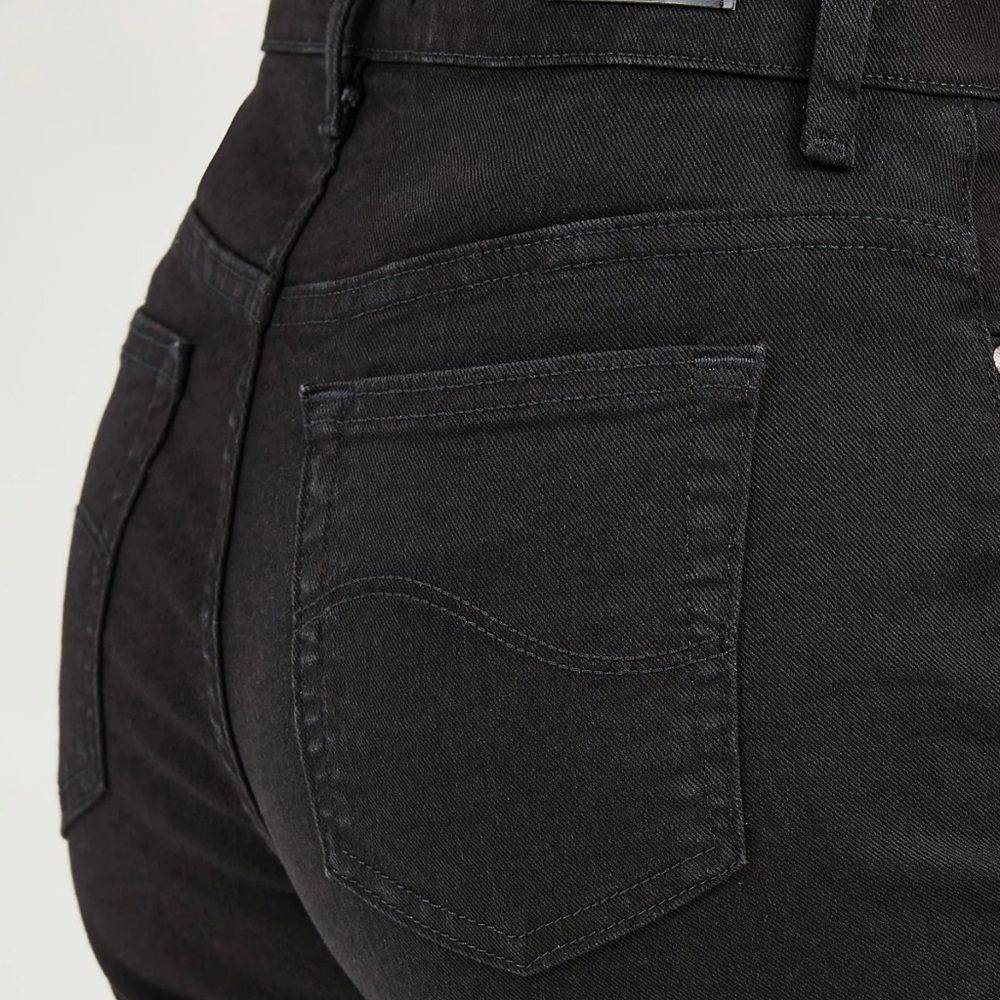 Lee Straight Leg Relaxed Waist Black denim Jeans size 12 Long 
Festival - Picture 7 of 11